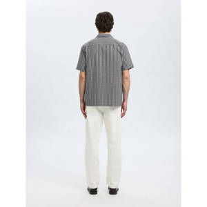 Selected Homme Relaxed Ace Seersucker Short Sleeve Shirt